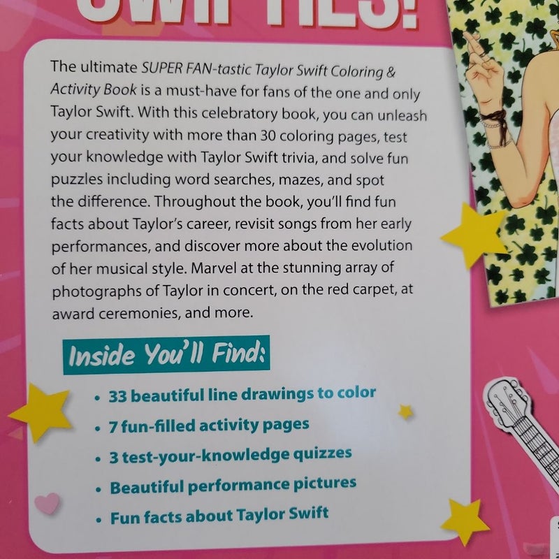 SUPER FAN-Tastic Taylor Swift Coloring and Activity Book