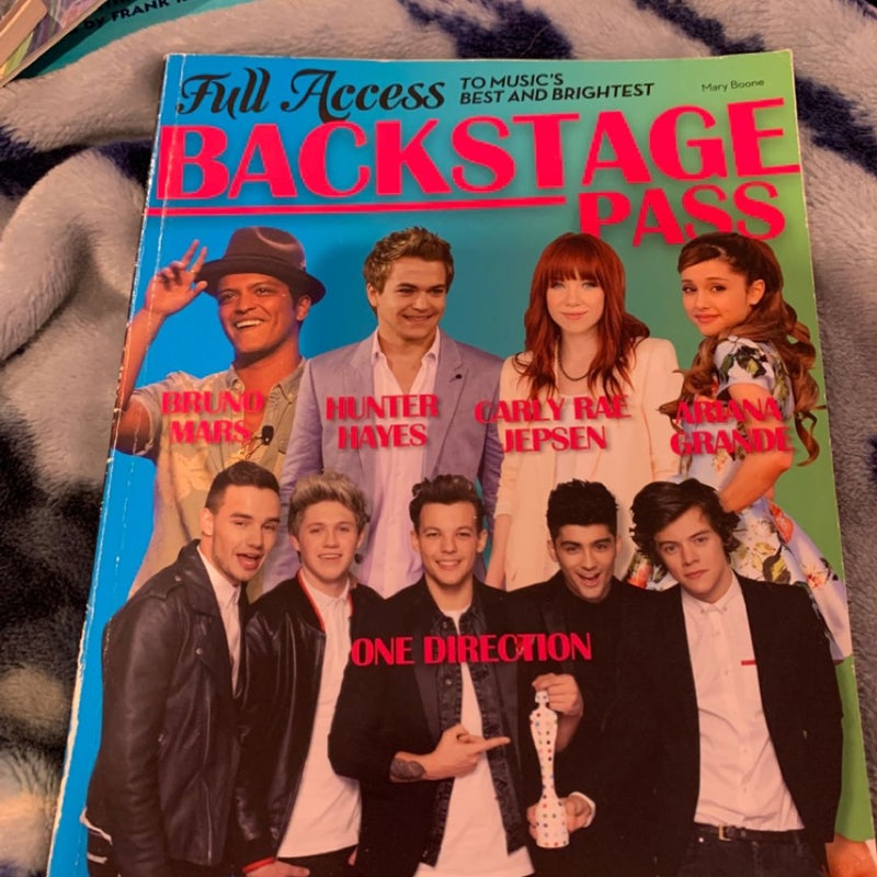 Backstage, pass, full access to music and best and brightest ￼