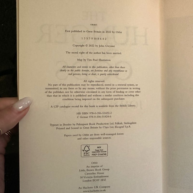 The Hunger of the Gods by John Gwynne (actual 2022 1st Edition, not rerelease)