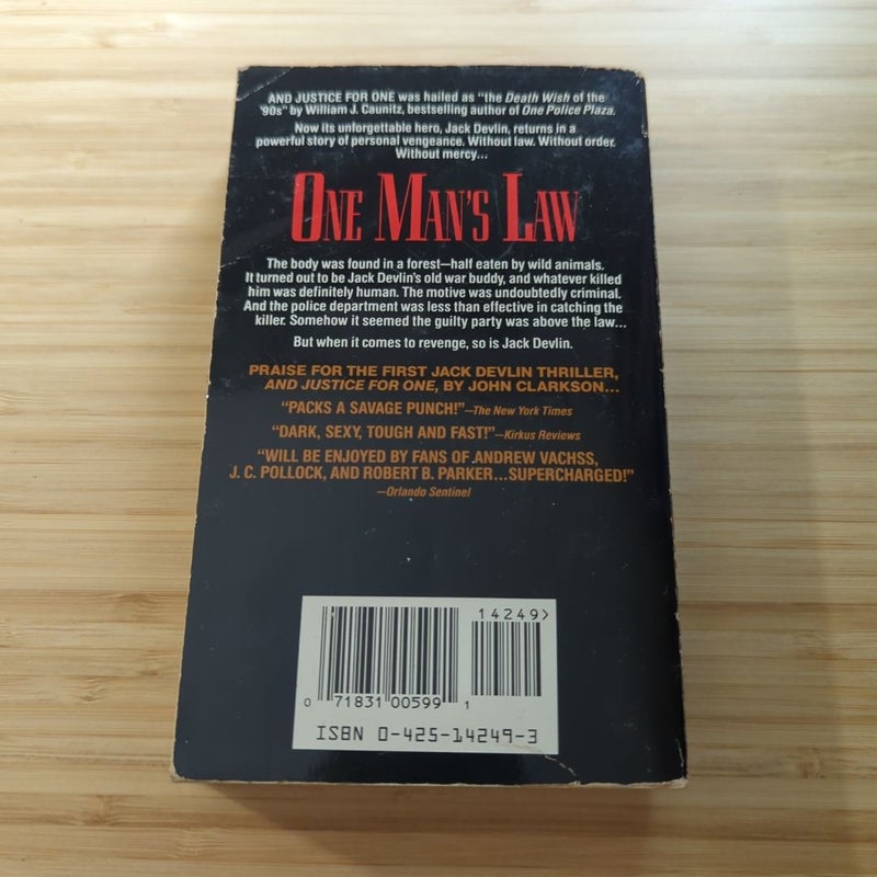 One Man's Law