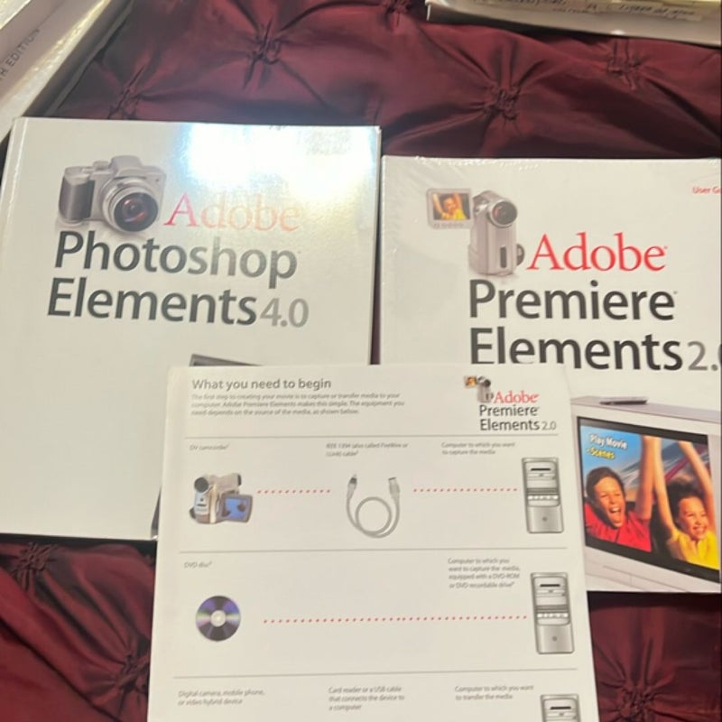 Adobe photoshop software premiere elements 2.0/4.0