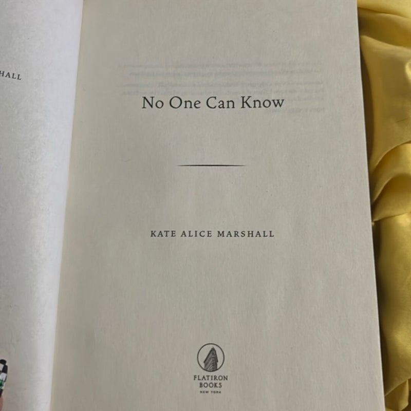 No One Can Know