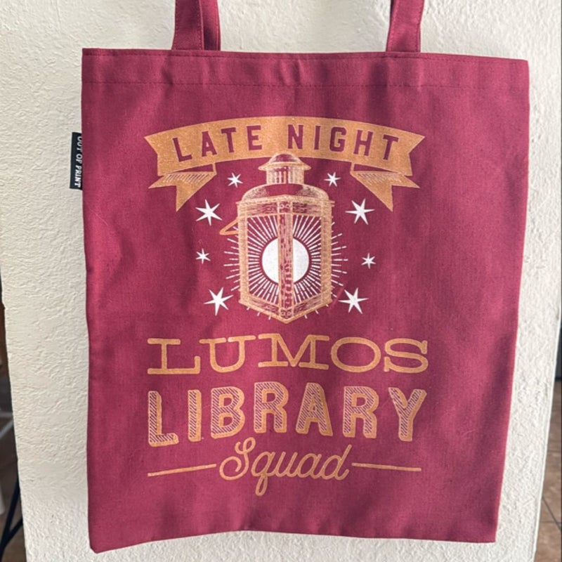 Lumos Out of Print Tote Bag