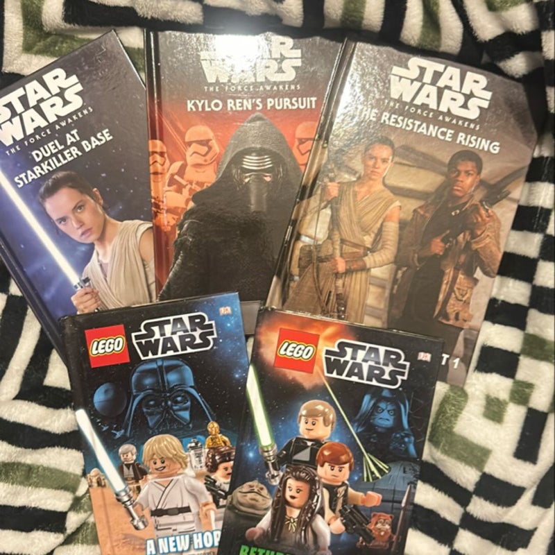 Three Star Wars and two Lego Star Wars bundle