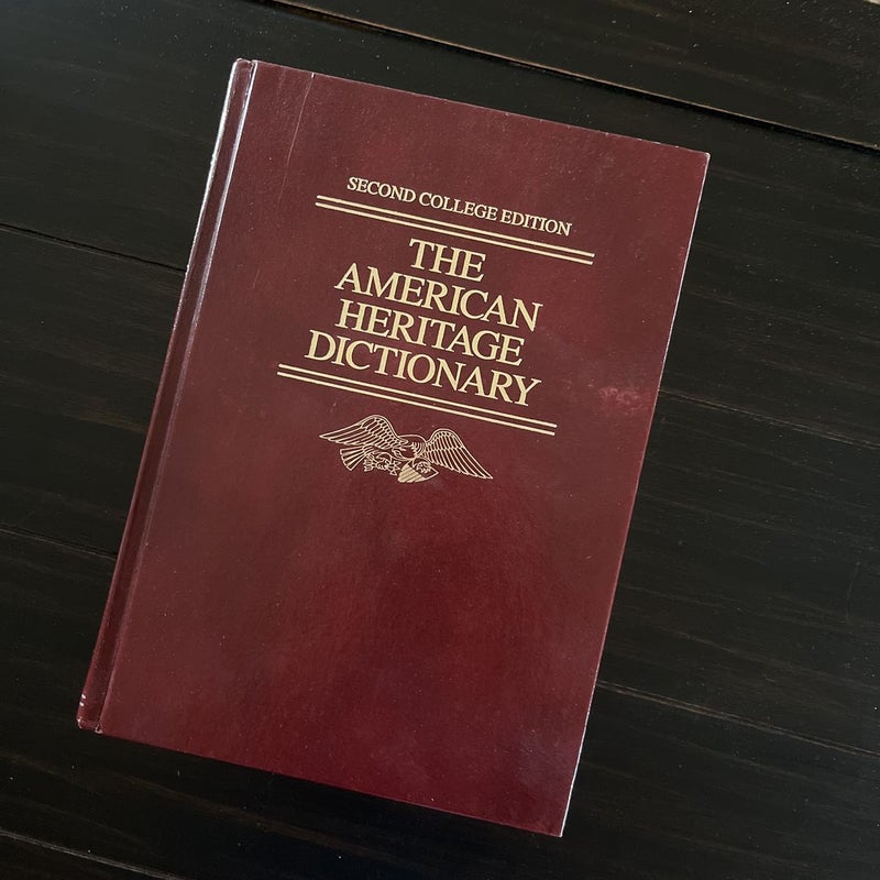 The American Heritage Dictionary of the English Language