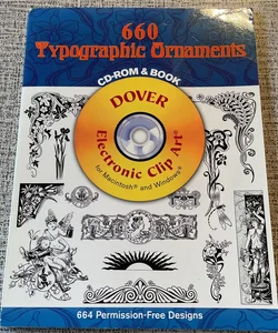 660 Typographic Ornaments Art Nouveau CD and Book