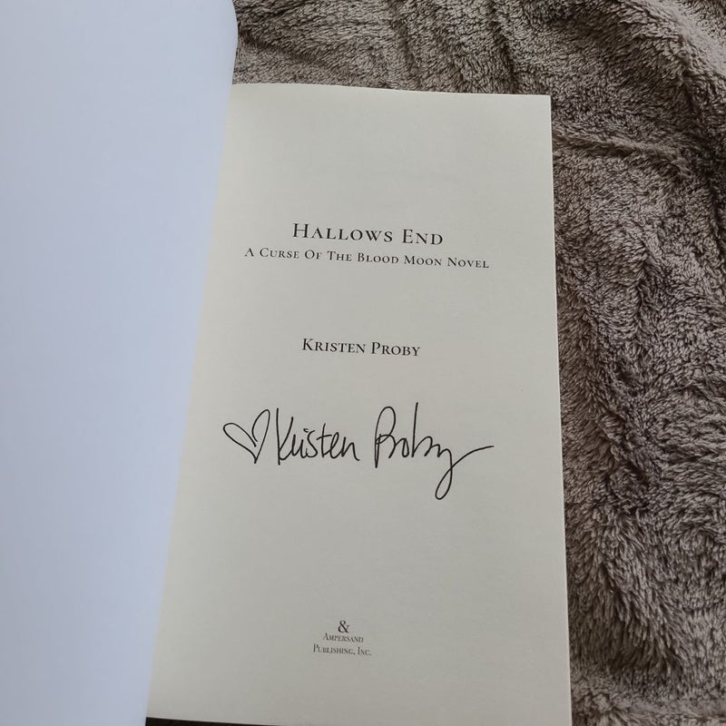 Hallows End signed by author 