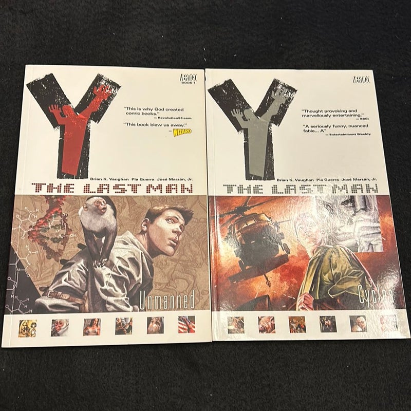 Y  The Last Man Books 1, 2, 3 and 4