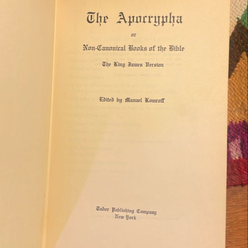 The Apocrypha (1936 Tudor Publishing, New Edition)