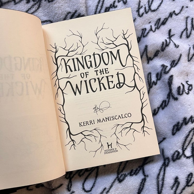 SIGNED Kingdom of the Wicked FAIRYLOOT 