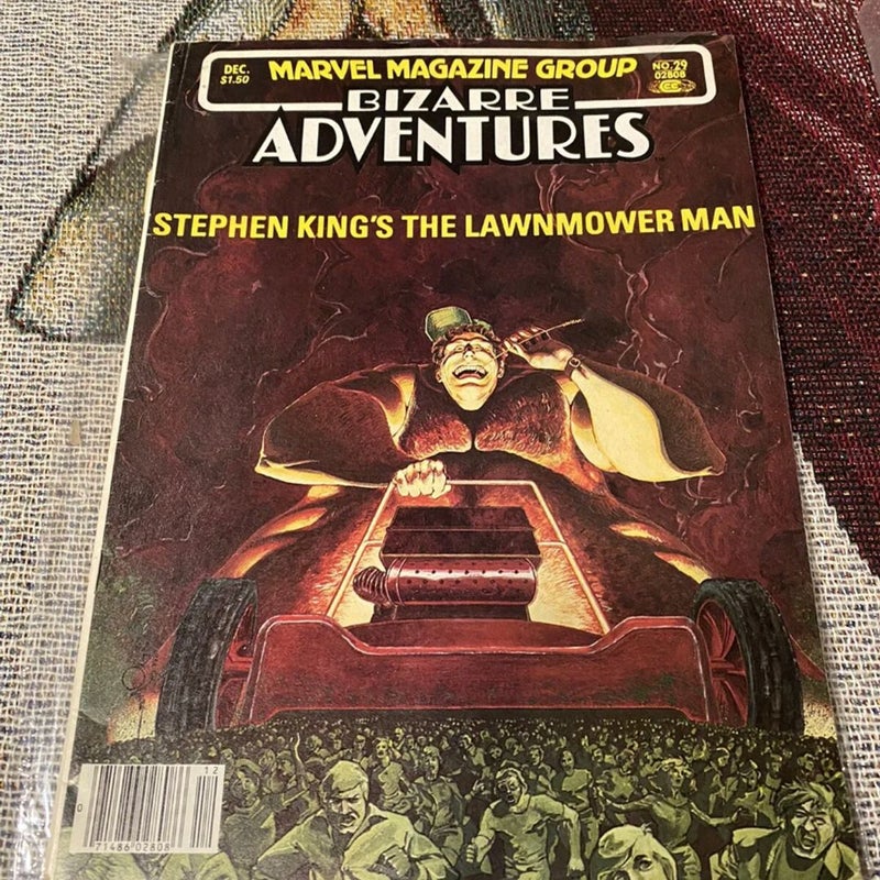 Marvel Comics Bizarre Adventures #29 Stephen King’s The Lawnmower Man 1981 Comic