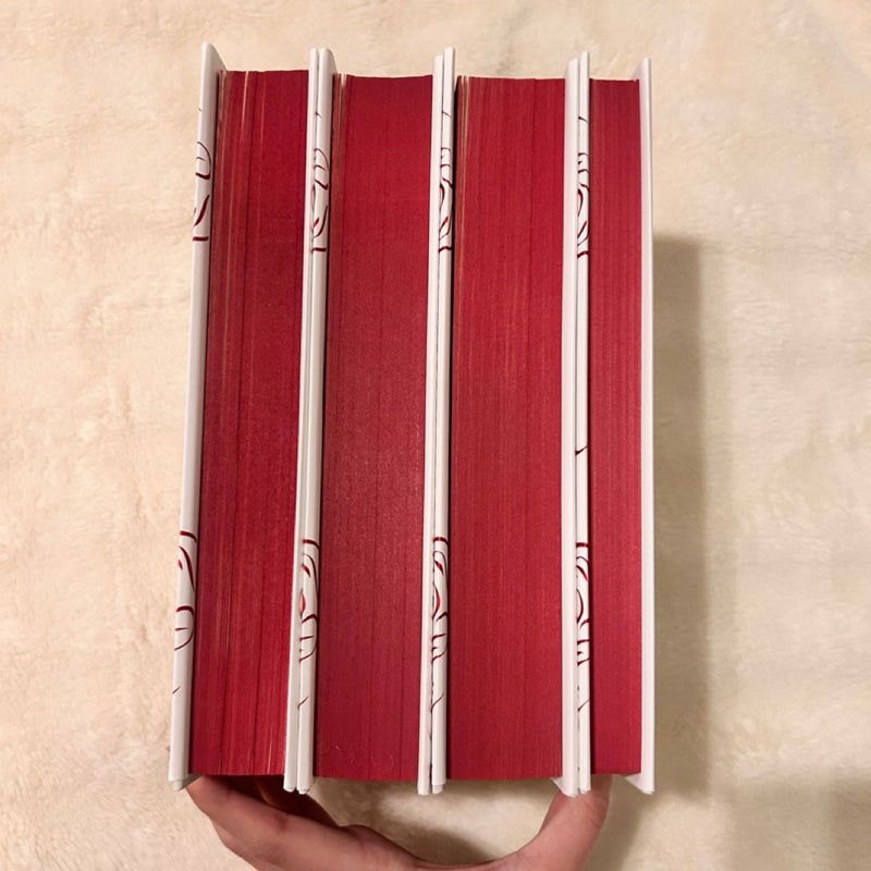 Caraval Holiday Box Set with Sprayed Edges