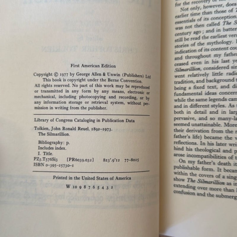 The Silmarillion - First Edition / Second Printing