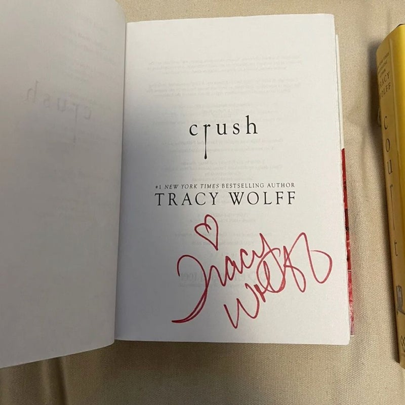 Tracy Wolff Crave Series signed book set
