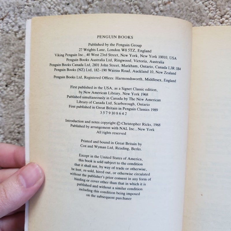 Paradise Lost (Penguin Classics Edition, 1989)