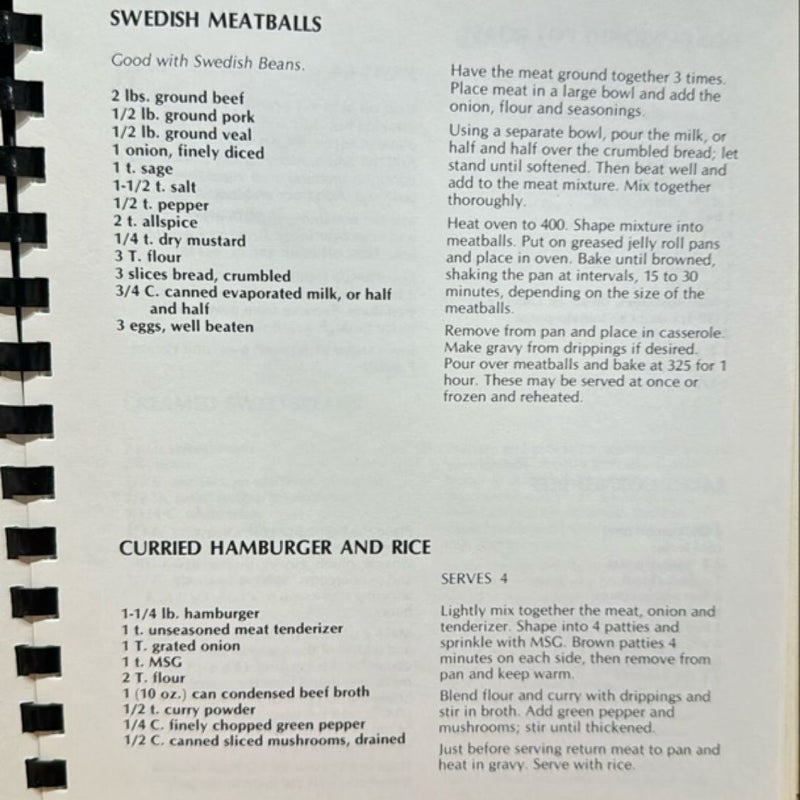 No Regrets JR League of Portland , OR Cookbook 1974 