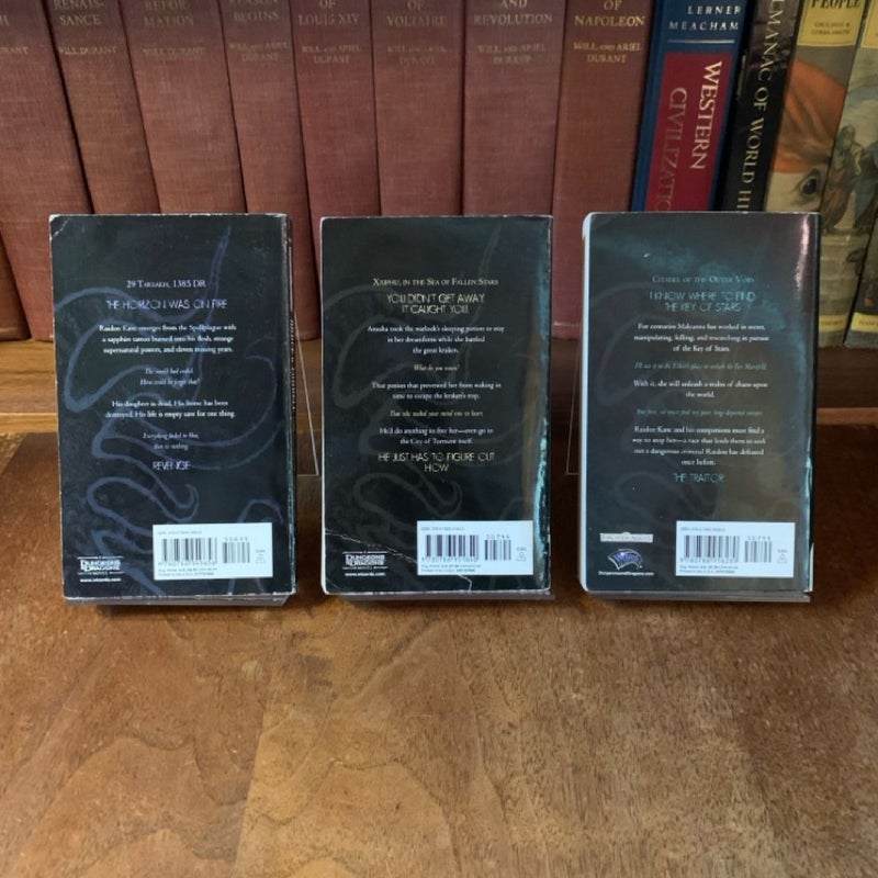 Abolethic Sovereignty Trilogy: Plague of Spells, City of Torment, Key of Stars, All First Edition First Printing