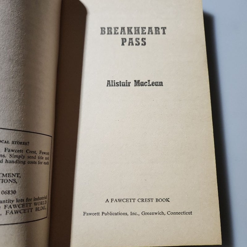 Breakheart Pass by Alistair MacLean