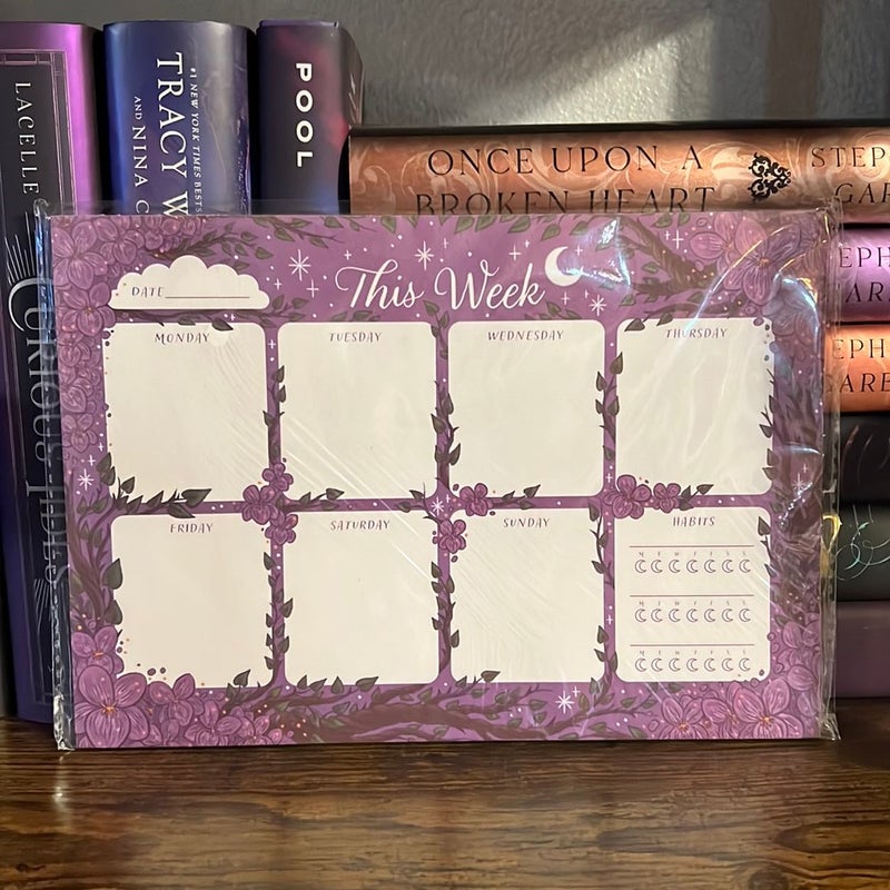 Illumicrate violet made of thorns weekly planner 