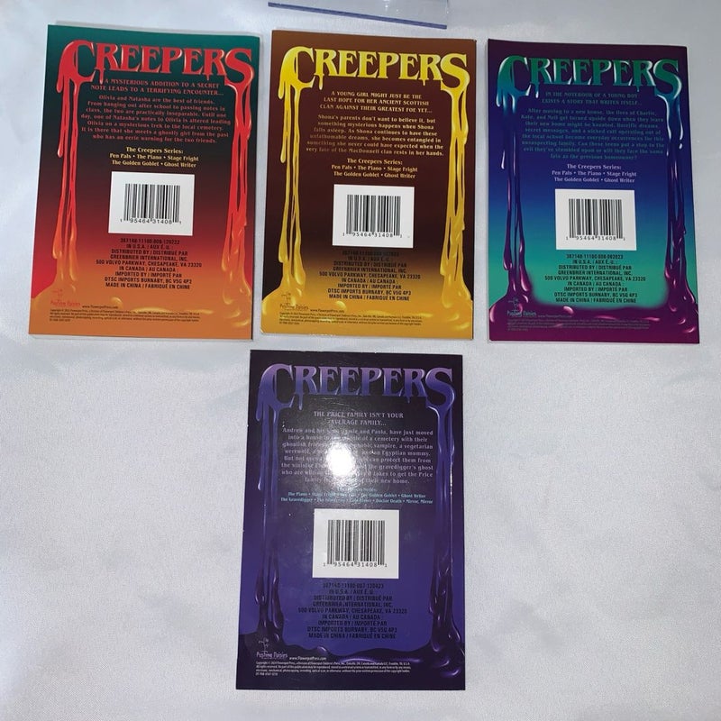 Creepers 3-6 by Edgar J. Hyde (2023) NEW Horror Series Paperbacks, Horror Books