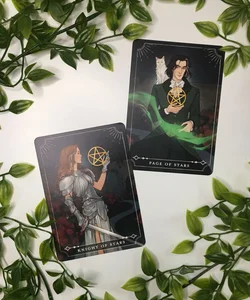 FairyLoot Tarot Cards Knight and Page of Stars (Elisabeth & Nathaniel) The Sorcery of Thorns
