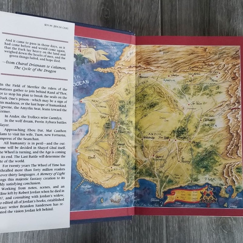 SIGNED 2012 WHEEL OF TIME A MEMORY OF LIGHT BOOK #14 ROBERT JORDAN 1ST ED. MINT!