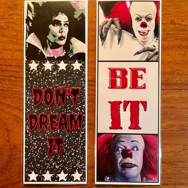 TIM CURRY Tim Curry Don't Dream It -- Be IT Handmade Bookmarks Cult Classics Rocky Horror