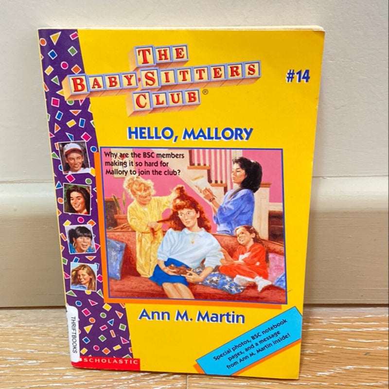 The Baby-Sitters Club Hello Mallory # 14 Paperback