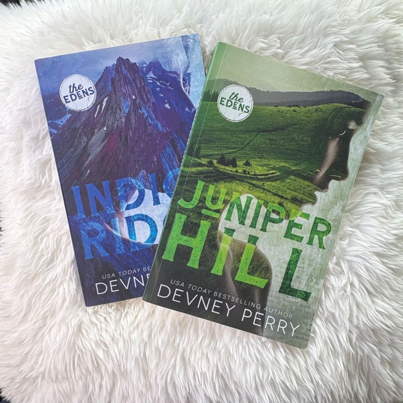 Two Paperback Books: Indigo Ridge + Juniper Hill