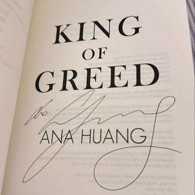 King of Greed (Kings of Sin, 3)(signed)