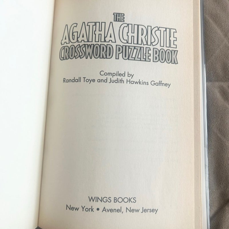 Agatha Christie Crossword Puzzle Book