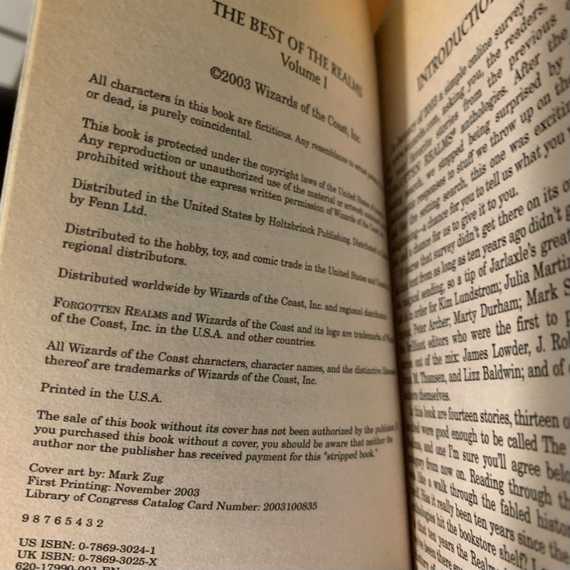 Forgotten Realms: Anthology Set: The Best of the Realms I, Realms of Shadow, Realms of the Dragons