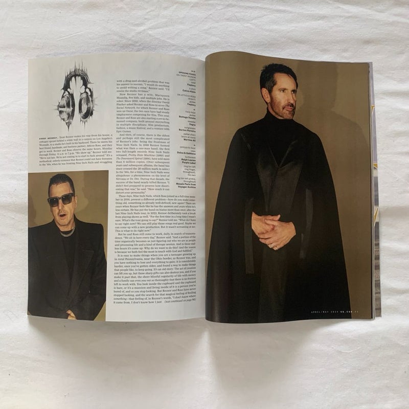 GQ Trent Reznor & Atticus Ross “The Dark Wizards” Issue April/May 2024 Magazine