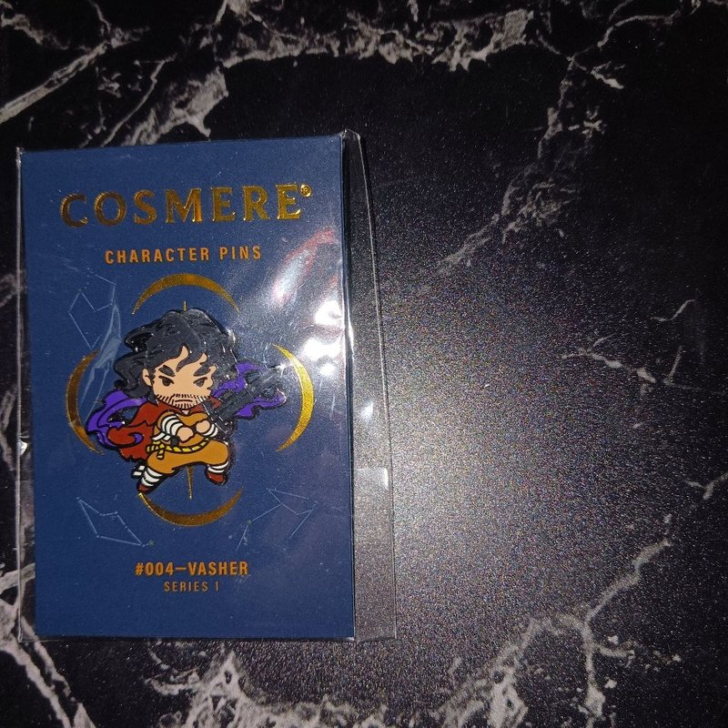 Vasher Pin - Cosmere Character #004 pin by Brandon Sanderson, Paperback ...