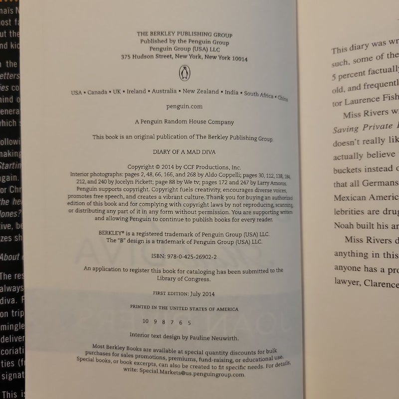 Diary of a Mad Diva (First Edition)
