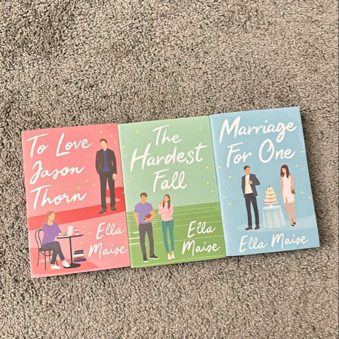 To Love Jason Thorn, The Hardest Fall, Marriage for One Bundle by Ella Maise, Paperback Pangobooks