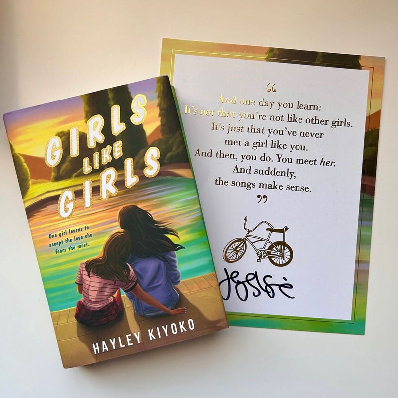 Girls Like Girls with HANDSIGNED QUOTE PAGE