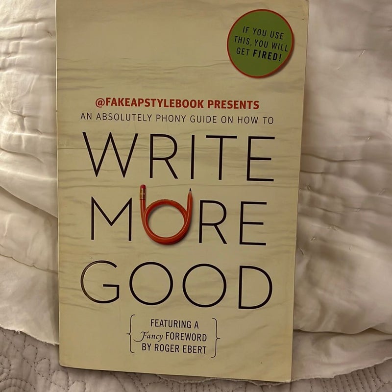 Write More Good