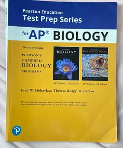 Pearson Education Test Prep Series for AP Biology 12th Edition 2021