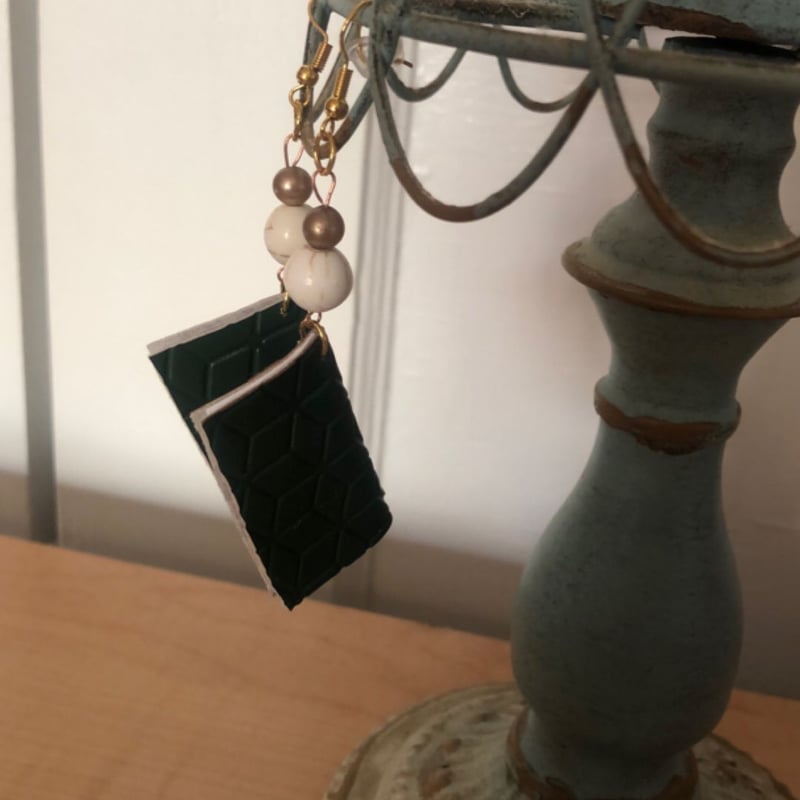 Handmade bookish earrings