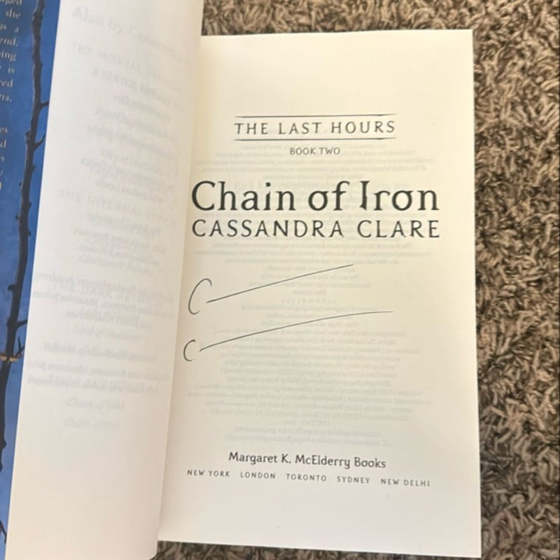 Chain of Iron (BN First Edition SIGNED) 