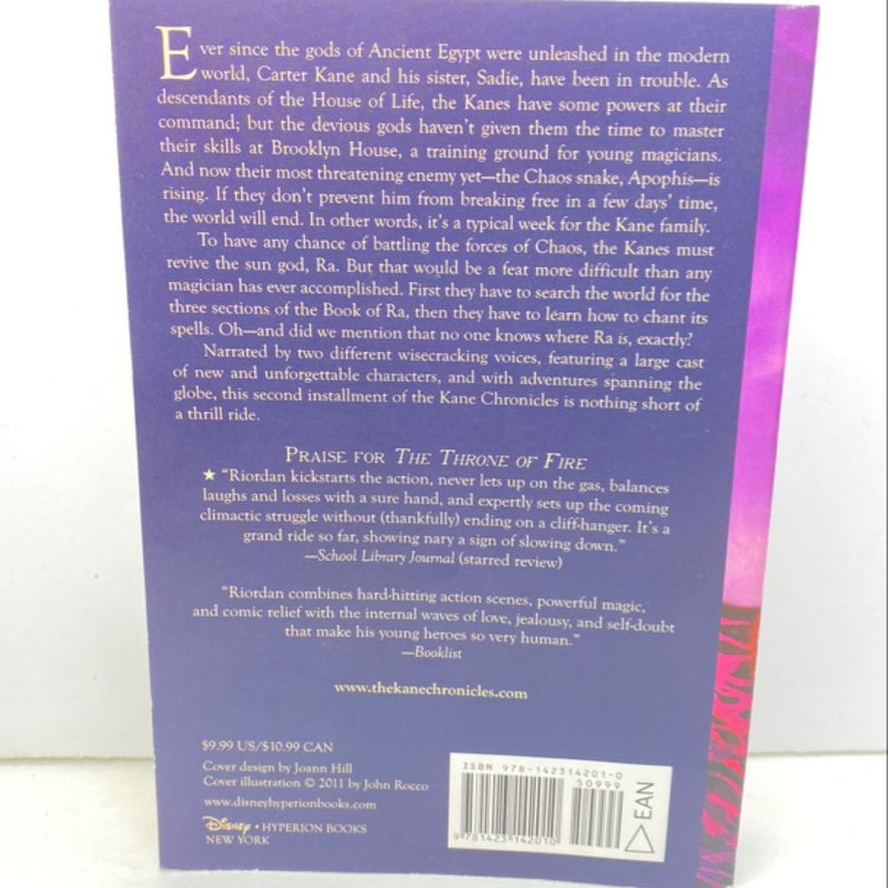 Kane Chronicles, the, Book Two the Throne of Fire