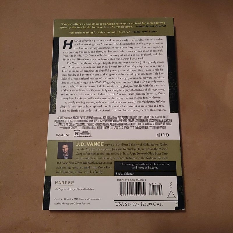 Hillbilly Elegy [movie tie-in]