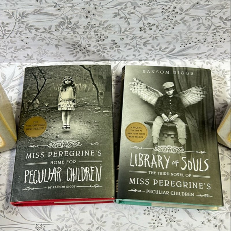 Miss Peregrine's Home for Peculiar Children & library of Souls Hardcover Bundle