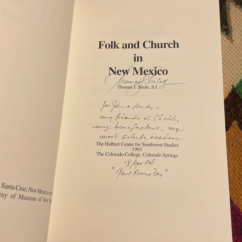 Folk & Church in Nineteenth Century New Mexico (signed copy)