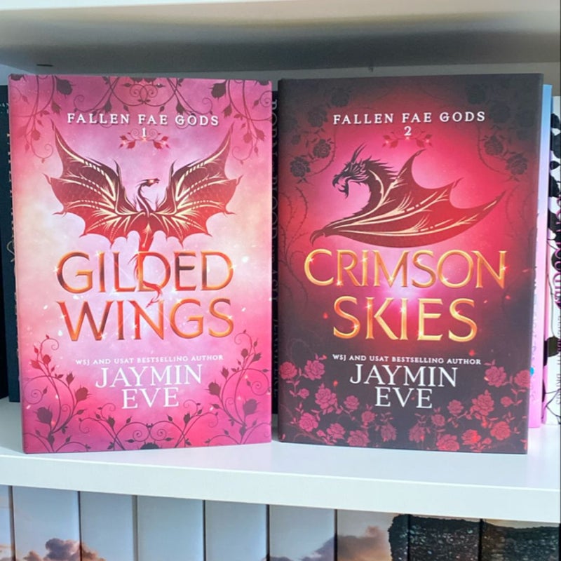 Gilded Wings & Crimson Skies (Hand Signed)