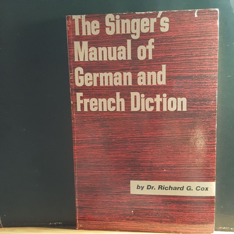 Nearest Manual of German and French diction