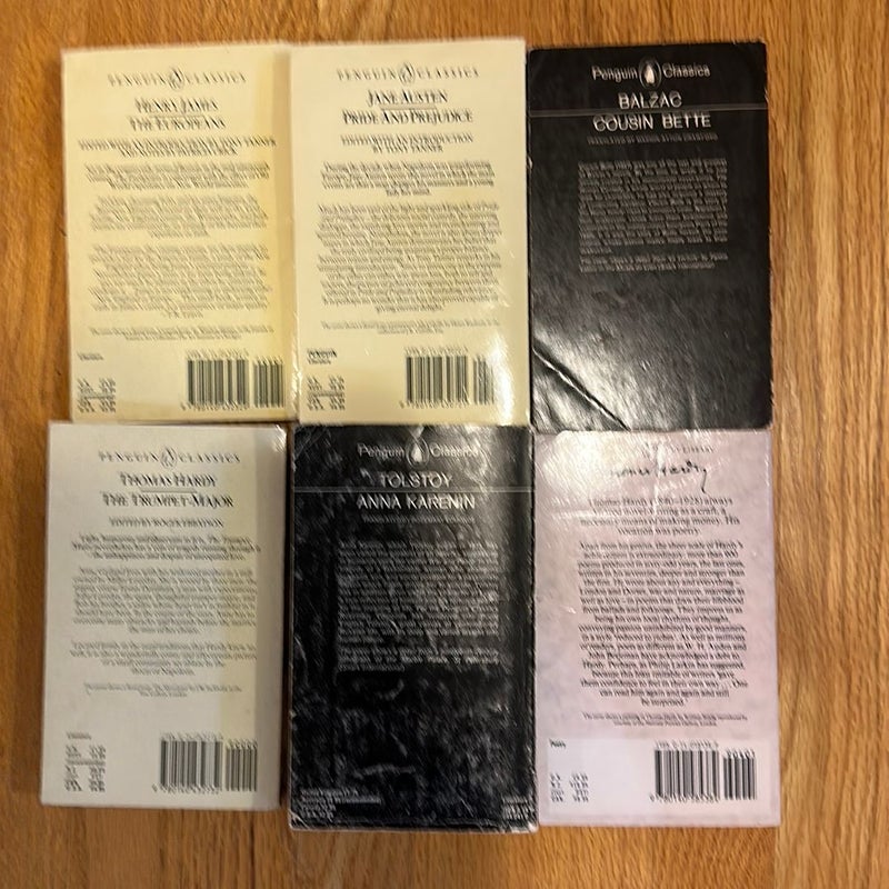 Selected Poetry plus 5 more penguin paperback books 