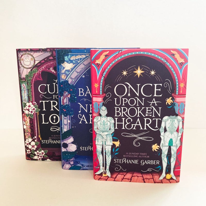 Once Upon a Broken Heart, The Ballad of Never After, and A Curse For True Love (SIGNED Fairyloot Exclusive Editions)