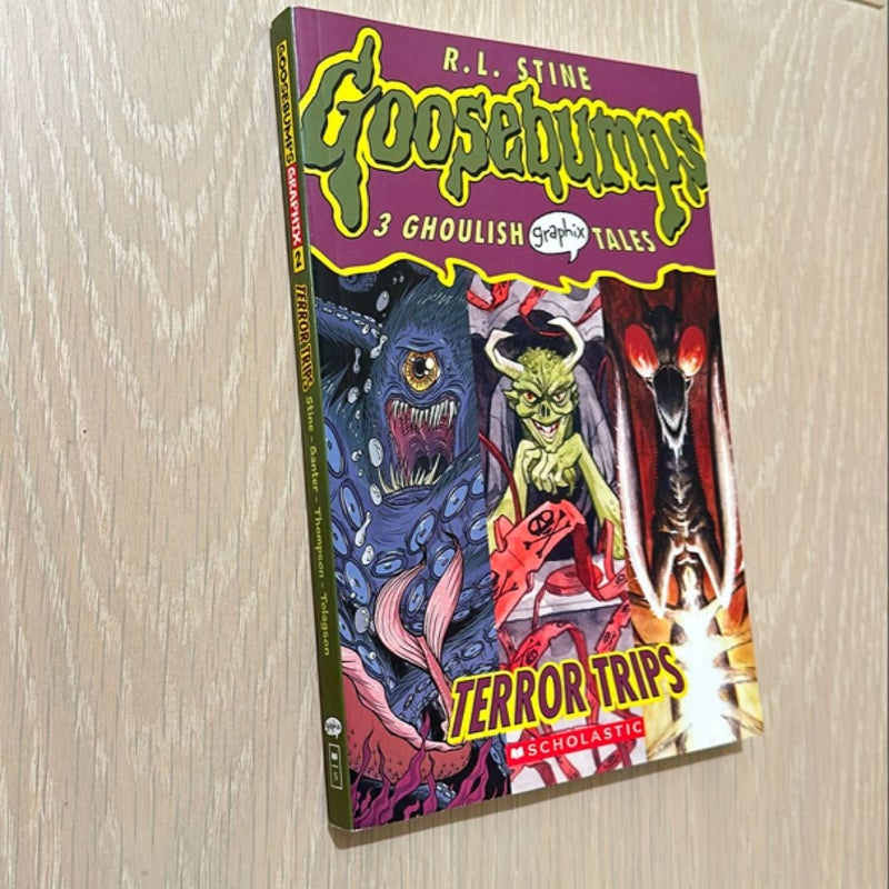 Terror Trips: 3 Ghoulish Graphix Tales: a Graphic Novel (Goosebumps Graphix #2)